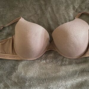 PINK Victoria's Secret Tan Bra (sparkling)